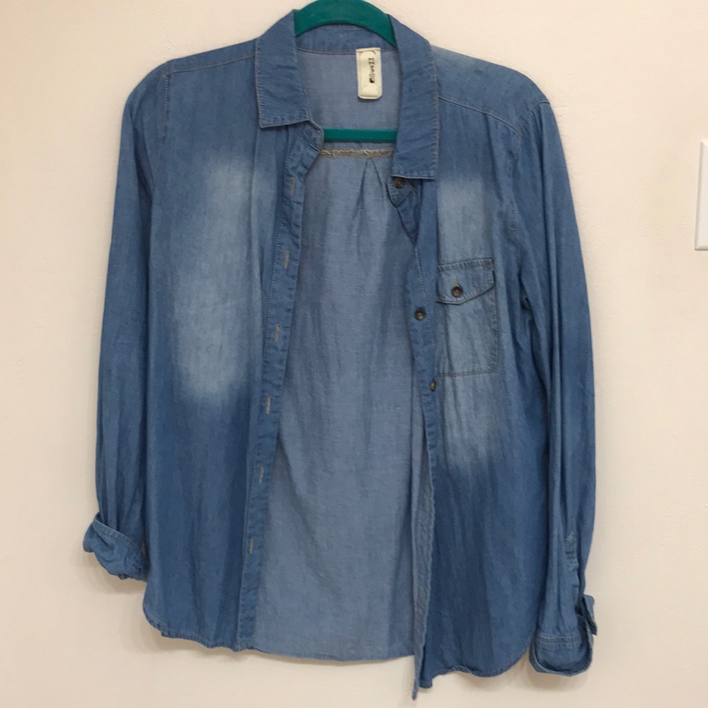 Classic denim button up